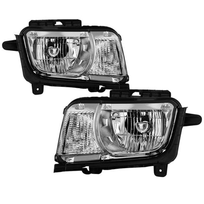 SPYDER xTune 10-13 Chevrolet Camaro OEM Style Halogen Headlights - Chrome (HD-JH-CCAM10-OE-C) 9042478 9042478 Photo - Primary