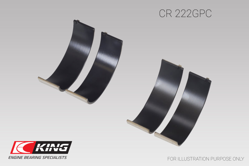 King Engine Bearings King BMW N55B30A Sputter Replacement (Size STD) Rod Bearing Set (2 Pair) CR222GPC