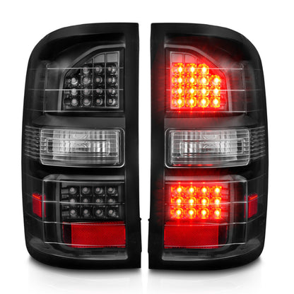 ANZO 2014-2018 GMC Sierra LED Tail Lights Black Housing Clear Lens 311397 311397 User 5