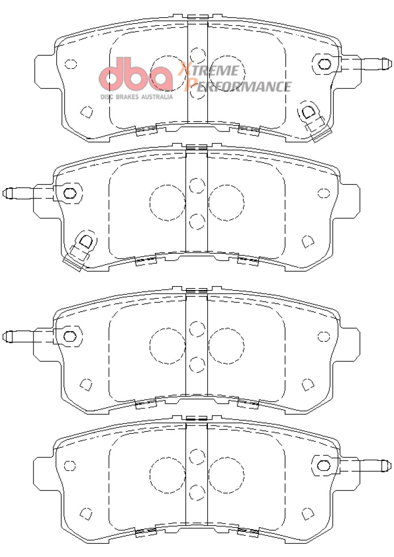 DBA 11-13 Infiniti QX56 (Rear Rotor) XP Performance Rear Brake Pads DB2244XP DB2244XP Photo - out of package