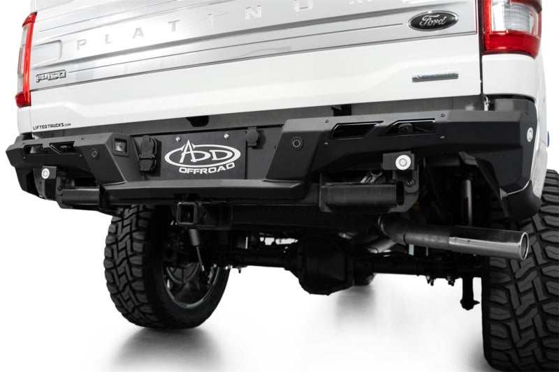 Addictive Desert Designs 21-23 Ford F-150 (excl. Raptor) Black Label Rear Bumper R19020NA0103 R19020NA0103 Photo - Mounted