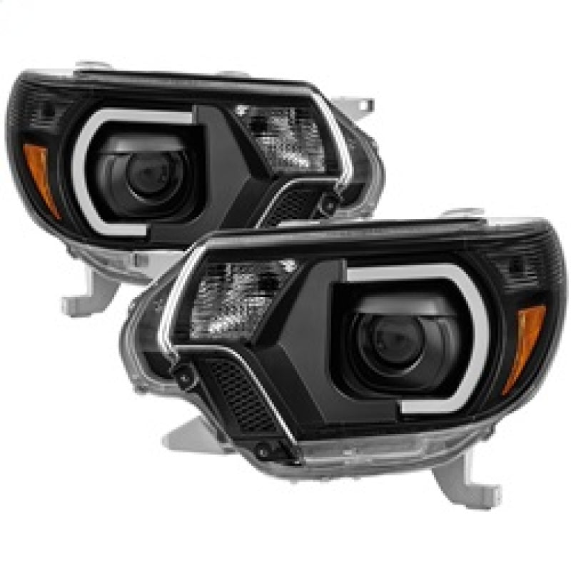 SPYDER xTune Toyota Tacoma 12-15 Headlights - Light Bar DRL - Black PRO-JH-TTA12-LBDRL-BK 9037542 9037542 Photo - Primary