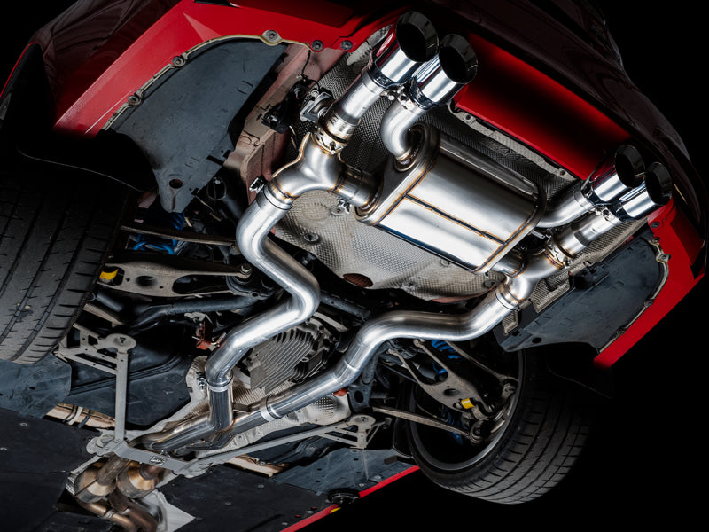 AWE Tuning BMW F8X M3/M4 SwitchPath Catback Exhaust - Chrome Silver Tips 3025-42070 3025-42070 Photo - Mounted