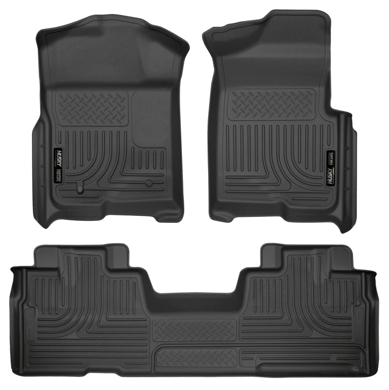 Husky Liners 09-12 Ford F-150 Super Cab WeatherBeater Combo Black Floor Liners 98341 Photo - Primary