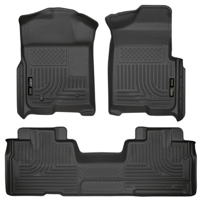Husky Liners 09-12 Ford F-150 Super Cab WeatherBeater Combo Black Floor Liners 98341 Photo - Primary