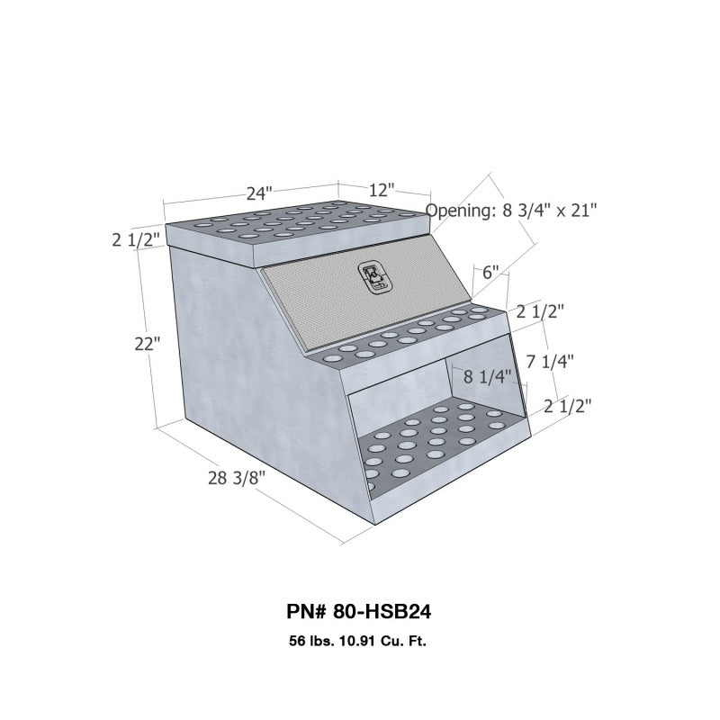 Westin/Brute HD Step Box 24in HD Step Box 24in - Aluminum 80-HSB24 80-HSB24 Photo - Primary