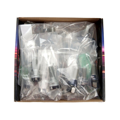 McGard 5 Lug Hex Install Kit w/Locks (Cone Seat Bolt) M14X1.25 / 17mm Hex / 27.5mm Shank L. - Black 67226BK 67226BK Photo - in package