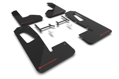 Rally Armor 2022+ Rivian R1S Black UR Mud Flap w/ Red Logo MF108-UR-BLK-RD MF108-UR-BLK-RD Photo - Primary