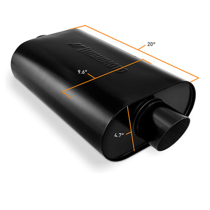 Mishimoto Muffler with 3in Center Inlet/Outlet - Angled Tip - Black MMEXH-MF-AT-3CCBK MMEXH-MF-AT-3CCBK User 1