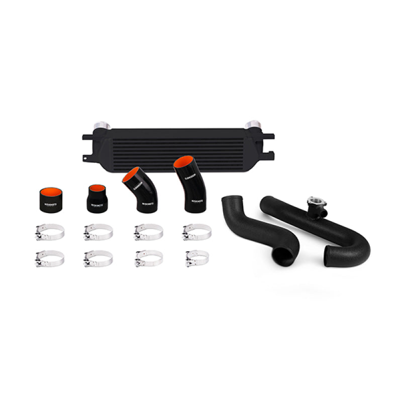 Mishimoto Black Intercooler Kit w/ Black Pipes Mustang EcoBoost 2015+ MMINT-MUS4-15KWBK Photo - Primary