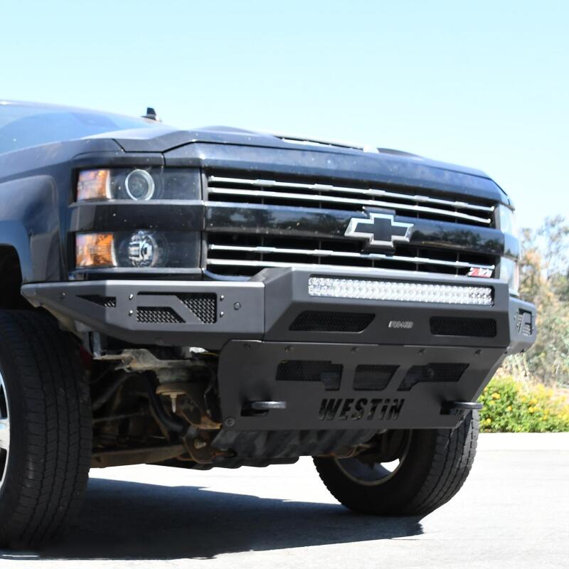 Westin 15-19 Chevrolet Silverado 2500/3500 Pro-Mod Skid Plate - Textured Black 58-71165 58-71165 Photo - Mounted