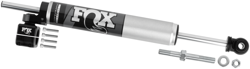 FOX 2007+ Jeep JK 8.2in 2.0 Tie Rod Clamp Steering Stabilizer 985-02-122 985-02-122 Photo - out of package