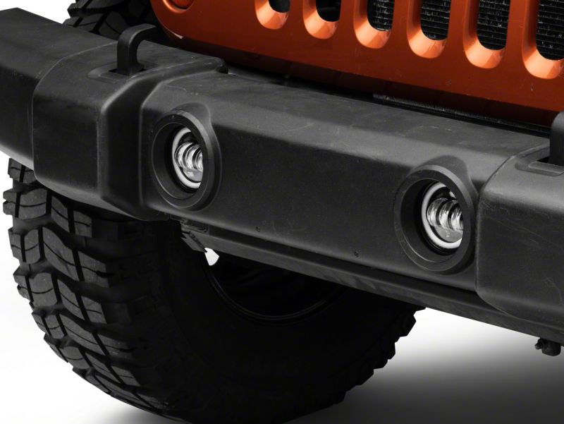 Raxiom 07-23 Jeep Wrangler JK & JL Axial Series Halo LED Fog Lights- Amber J130812 J130812 Photo - Close Up
