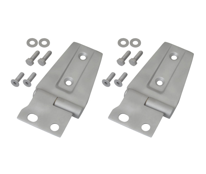 Kentrol 07-18 Jeep Wrangler JK Hood Hinge Pair Bare Grey 40572 40572 Photo - Primary