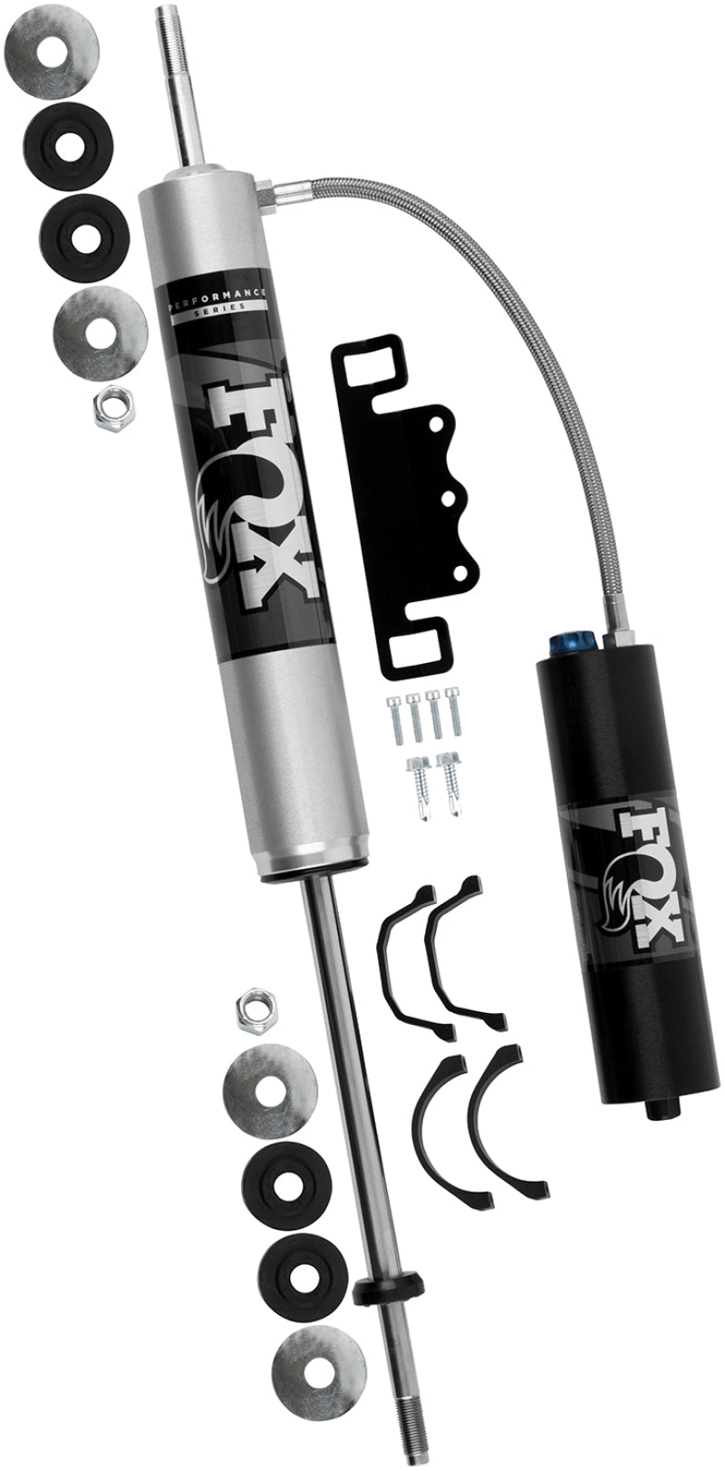 FOX 88+ Nissan Patrol Y60 & Y61 2.0 Perf Series Frt Remote Reservoir Shock 0-1.5in Lift CD Adjuster 985-26-223 985-26-223 Photo - out of package