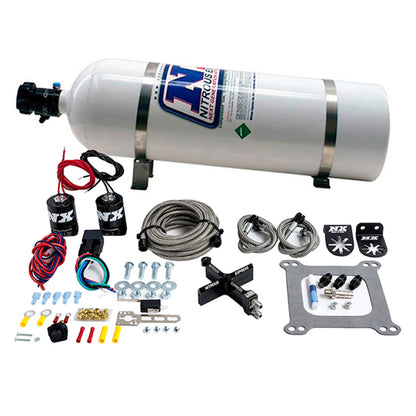 Nitrous Express 4150 Covert Crossbar Plate System Stage 6 50-300HP (15lb Bottle) 63541-15 63541-15 Photo - Primary