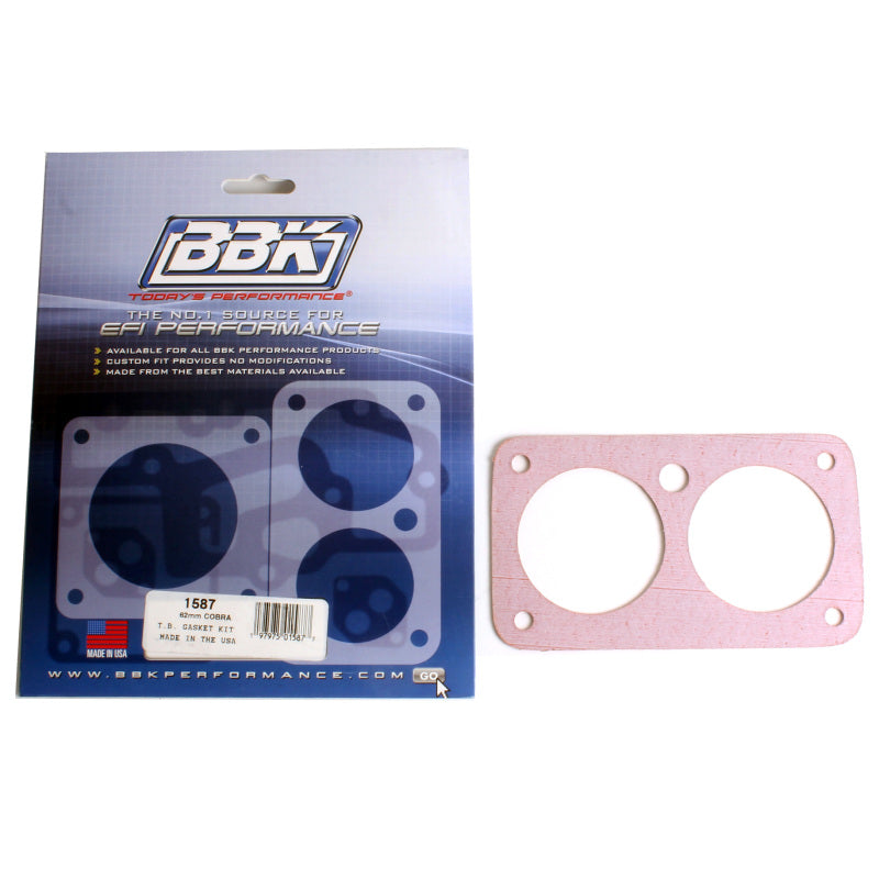 BBK Performance Throttle Body Gasket Kit- Cobra Twin 62mm For #1705 1587 Photo - Primary