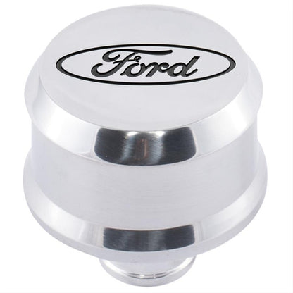 Ford Valve Cover Breather w/ Slant Edge Alm Polished FRD302-438 302-438 Photo - Primary