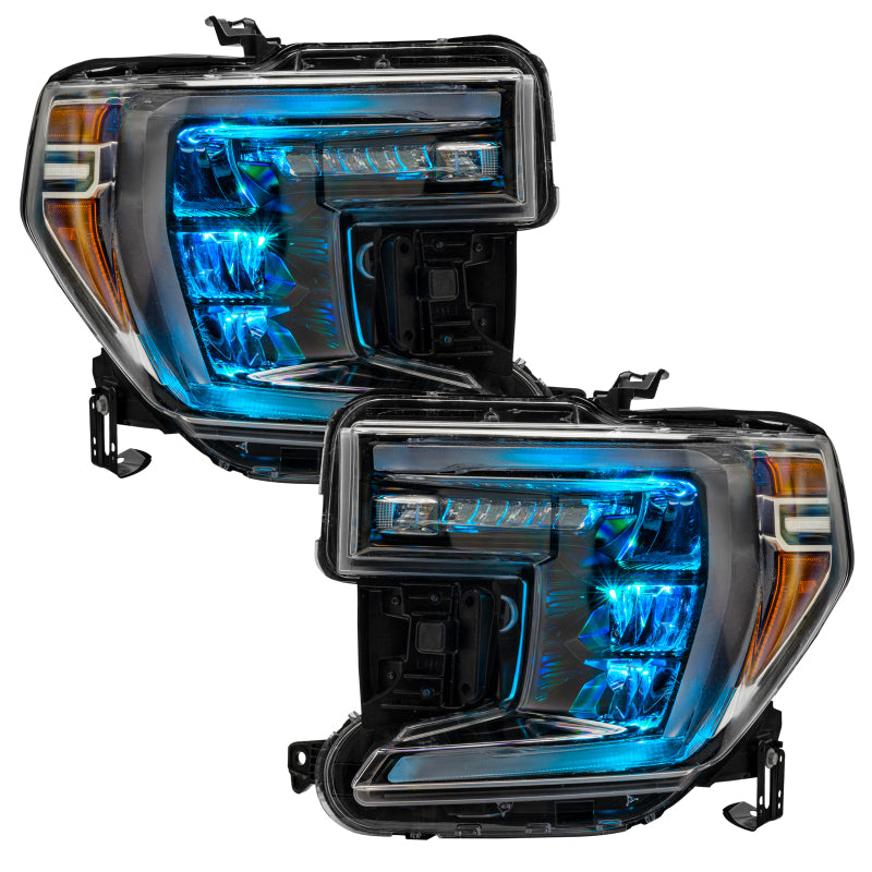 ORACLE Lighting Oracle 19-21 Silverado/Sierra 1500 RGB Demon Eye Headlight Upgrade Kit - ColorSHIFT w/o Controller 1440-334 1440-334 User 8