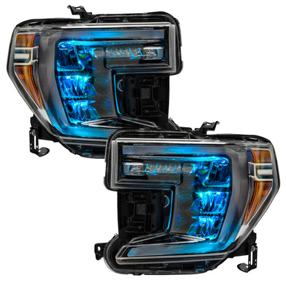 ORACLE Lighting Oracle 19-21 Silverado/Sierra 1500 RGB Demon Eye Headlight Upgrade Kit - ColorSHIFT w/o Controller 1440-334 1440-334 User 8