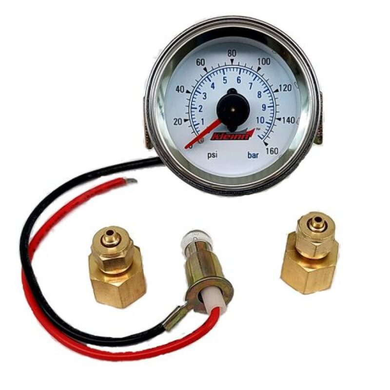 Kleinn Air Horns Kleinn Panel Mount/ Illuminated/ 160 PSI/ Dual Needle Air Pressure Gauge 1023 1023 Photo - Primary