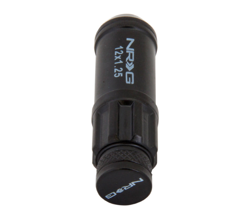 NRG Steel Lug Nuts with  Logo Dust Cap Cover LN-LS710BK-21 Photo - Primary