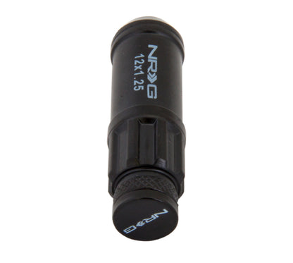 NRG Steel Lug Nuts with  Logo Dust Cap Cover LN-LS710BK-21 Photo - Primary