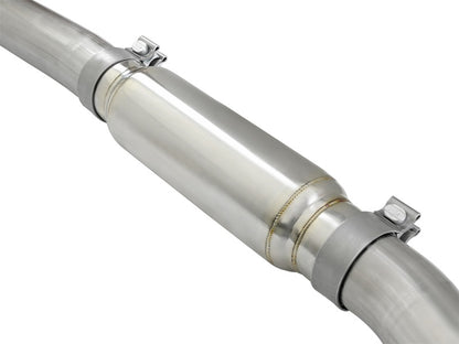 aFe Takeda 3in 304 SS Cat-Back Exhaust System w/ Blue Flame Tip 16-18 49-33103-L Photo - Unmounted