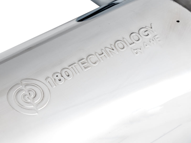 AWE Tuning 2018+ Ford Mustang GT (S550) Cat-back Exhaust - Touring Edition (Quad Chrome Silver Tips) 3015-42102 3015-42102 Photo - Close Up
