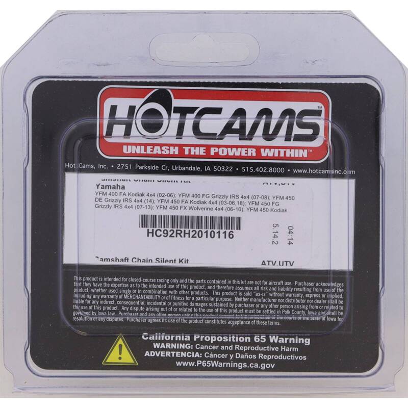 Hot Cams 02-06 YFM 400 FA Kodiak 4x4 Camshaft Chain Silent Kit HC92RH2010116 HC92RH2010116 Photo - Primary