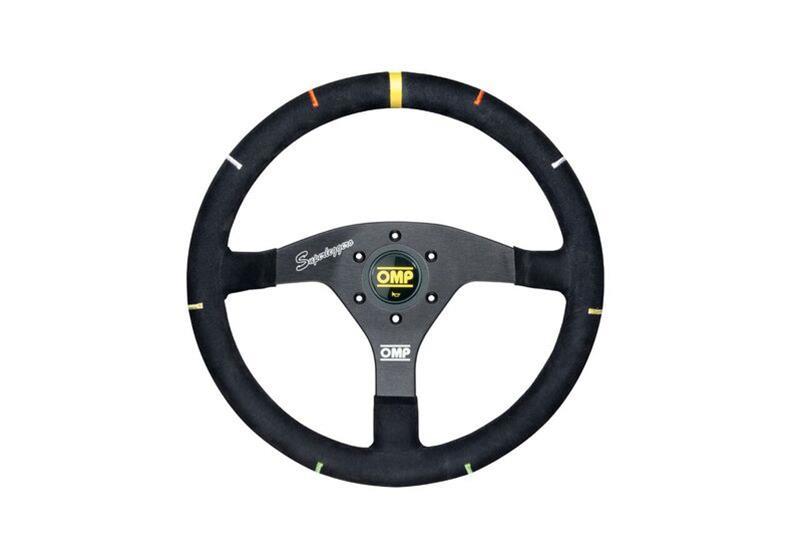 OMP Recce Series Steering Wheel 350 mm - Black/White OD0-2046-071 OD0-2046-071 Photo - Primary