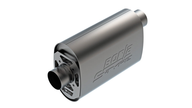Borla CrateMuffler LS3 3in Offset/Center 14in x 4.35in x 9.10in Oval Muffler S-Type 400957 400957 Photo - Primary