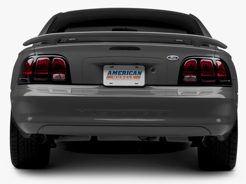 Raxiom 96-98 Ford Mustang Tail Lights- Black Housing (Smoked Lens) 49124 49124 Photo - Close Up
