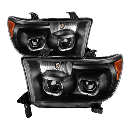 SPYDER Xtune Toyota Tundra 07-13 Projector Headlights Eliminates AFS LED Halo Black PRO-JH-TTUN07-CFB-BK 9032301 9032301 Photo - Primary