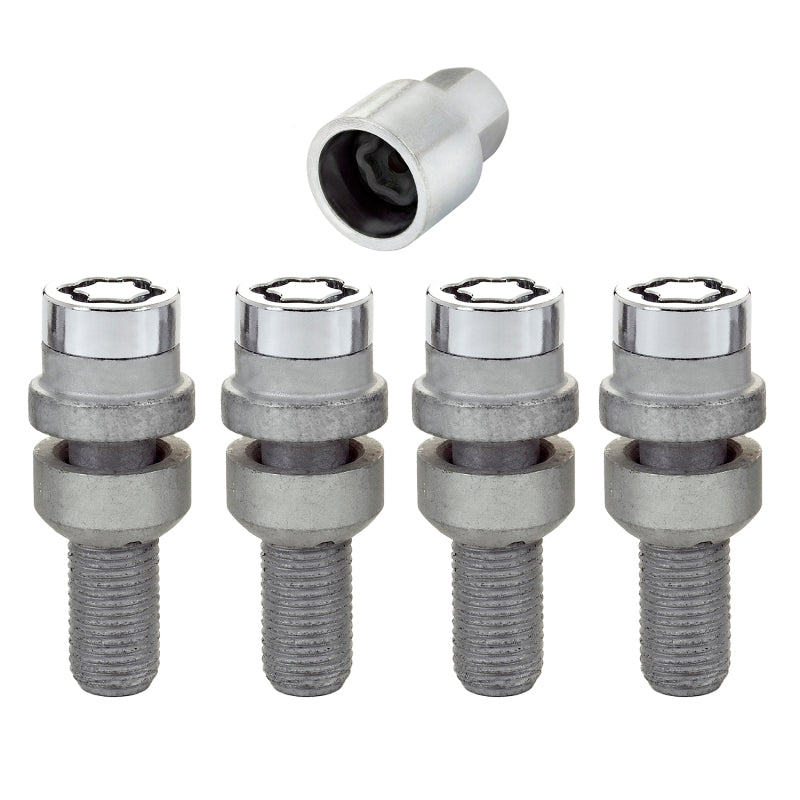 McGard Wheel Lock Bolt Set - 4pk. (Radius Seat) M14X1.5 / 17mm Hex / 28.2mm Shank Length - Chrome 28020 28020 Photo - out of package