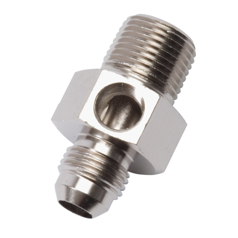 Russell -6 AN Flare To 3/8 Inch Pipe Pressure Adapter (Endura Finish) 670061 Photo - Primary