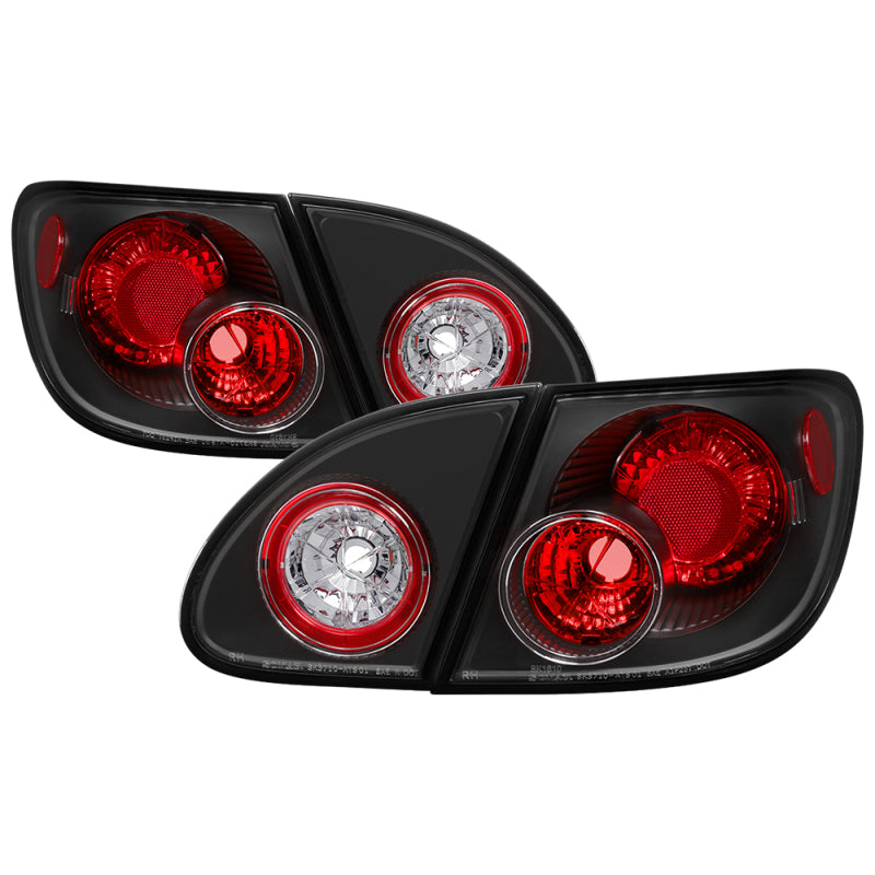 Spyder Toyota Corolla 03-08 Euro Style Tail Lights Black ALT-YD-TC03-BK 5007339 5007339 Photo - Primary