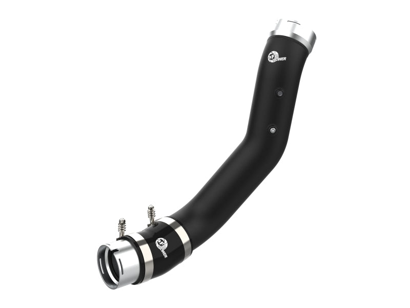 aFe 2024 GM Diesel Trucks V8 6.6L L5P BladeRunner 3.5in Aluminum Cold Charge Pipe - Black 46-20709-B 46-20709-B Photo - Primary