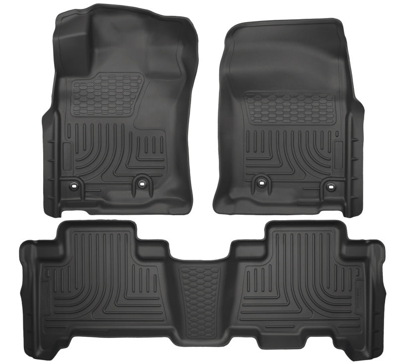 Husky Liners 2013 Toyota 4Runner WeatherBeater Black Front & 2nd Seat Floor Liners 99571 Photo - Primary