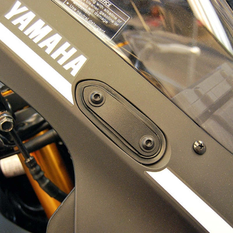 New Rage Cycles 19-24 Yamaha R3 Mirror Block Off Plates R3-MBO R3-MBO Photo - Primary