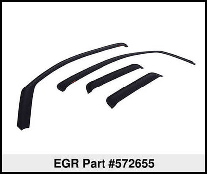 EGR 09-12 Dodge Ram F/S Pickup Quad Cab In-Channel Window Visors - Set of 4 - Matte (572655) 572655 572655 Thumbnail