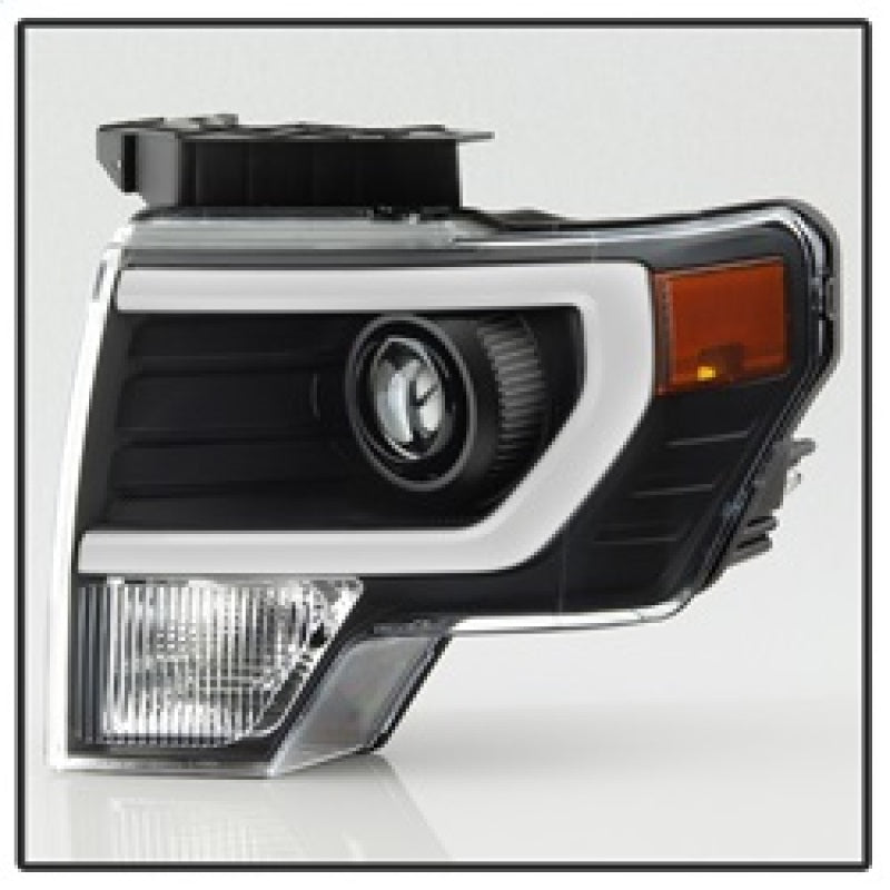 SPYDER xTune Ford F150 Projector Headlights - Light Bar DRL - Black PRO-JH-FF15009-LBDRL-BK 9037252 9037252 Photo - Unmounted