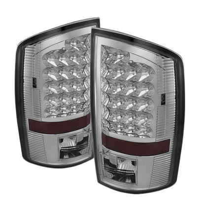 SPYDER Xtune Dodge Ram 07-08 1500 / Ram 07-09 2500/3500 LED Tail Lights Chrome ALT-JH-DR07-LED-C 5073020 5073020 Photo - Primary