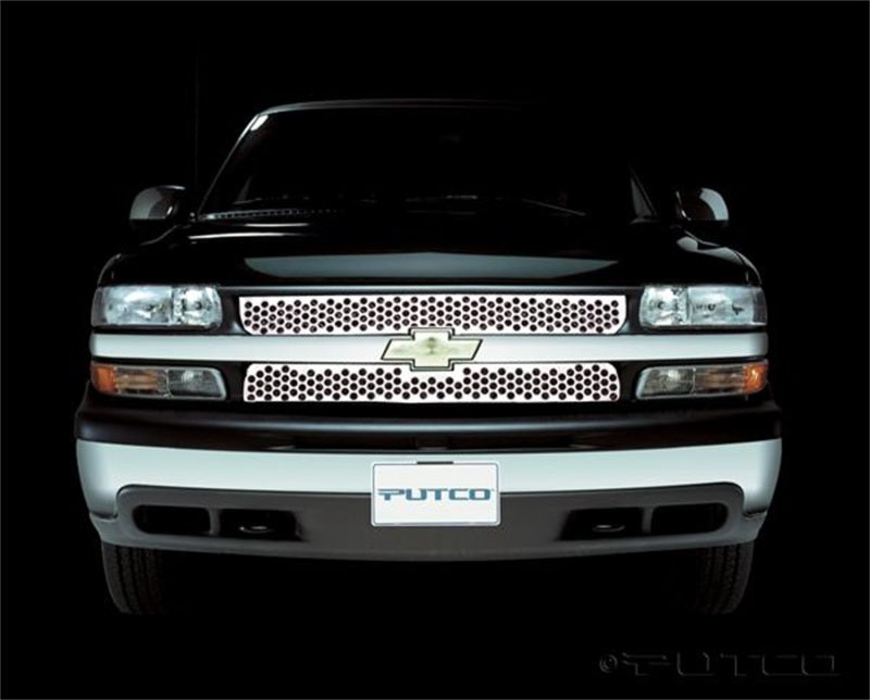 Putco 99-00 Chevrolet Silverado LD Punch Stainless Steel Grilles 84101 84101 Photo - Primary