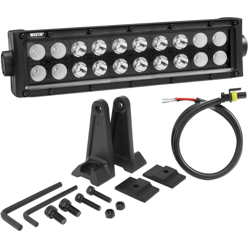 Westin B-FORCE LED Light Bar Double Row 10 inch Combo w/3W Cree - Black 09-12212-20C 09-12212-20C Photo - Unmounted