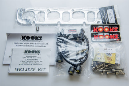 Kooks 12+ Jeep Grand Cherokee 6.4L 1-7/8in x 3in SS Longtube Headers w/Green Catted Connection Pipes 3410H431 3410H431 Photo - Unmounted