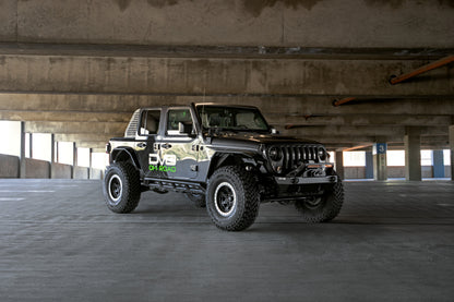 DV8 Offroad 07-23 Jeep Wrangler/Gladiator JT/JK/JL FS-25 Stubby Front Bumper w/Plated Bull Bar FBJL-06 FBJL-06 Photo - Unmounted