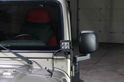 Fishbone Offroad 97-06 Jeep Wrangler TJ Windshield Light Bracket FB21031 FB21031 Photo - lifestyle view