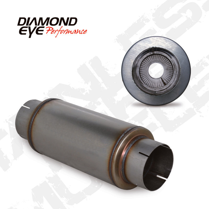 Diamond Eye Performance Diamond Eye MFLR 5inID SGL IN/SGL OUT 7inDIA X 14in BODY 20in LENGTH PERF SLOTTED ENDS 409 SS 560020 560020 Photo - Primary