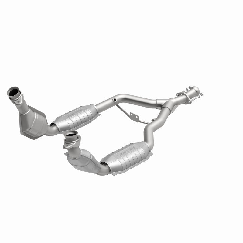 MagnaFlow Ford Mustang HM Grade Federal / EPA Compliant Direct-Fit Catalytic Converter 93344 360 Degree Image Set